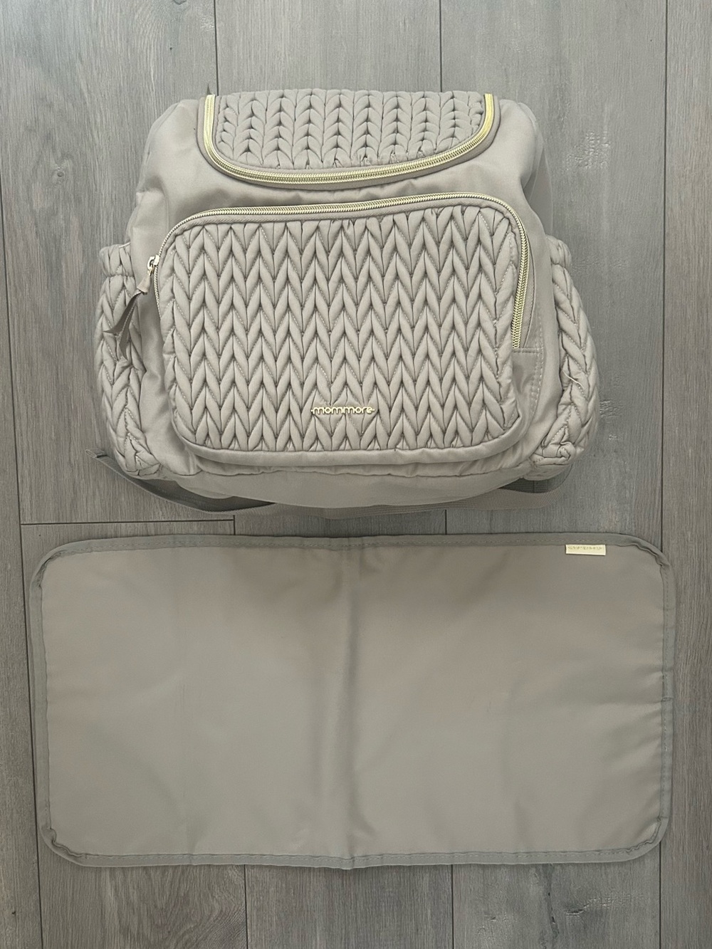 Mommore Diaper Bag, Stylish Baby Backpack,Brown Taupe